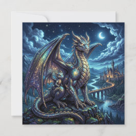 Tarjeta Padres e Hijos Dragones Celestiales a la Luz de la