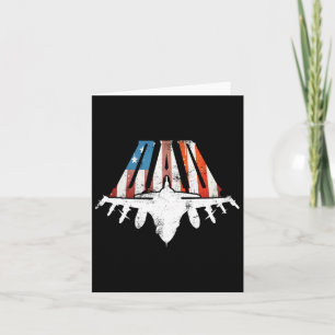 Tarjeta Padres Jet Fighter de la Bandera Estadounidense Dí