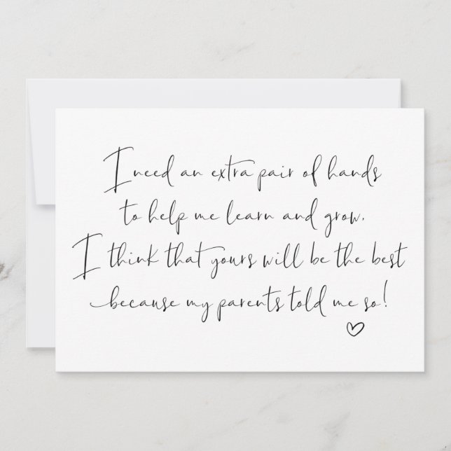 Tarjeta Padres piden limosna a padrina (Anverso)