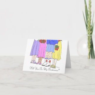 Tarjeta ¿Padrino de boda, usted será mi padrino de boda?