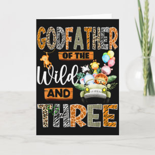 Tarjeta Padrino de lo Salvaje &amp; Cumpleaños número 3 de