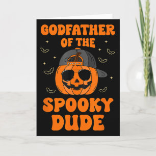 Tarjeta Padrino del tipo Soky de Halloween calabaza Cumple