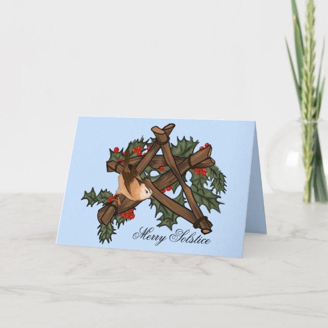 Tarjeta Pagan Yule Solstice Card (Anverso)