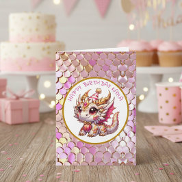Tarjeta Página Colores Temáticos Dragones | Cumpleaños del