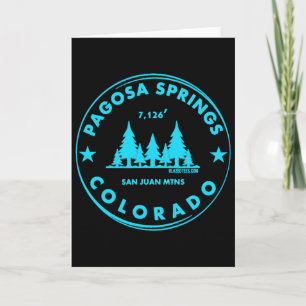 Tarjeta Pagosa Springs Colorado Pueblo de Montaña - Pájaro