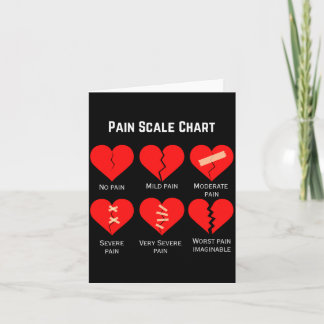 Tarjeta Pain Scale Chart Design For Funny Valentines Day