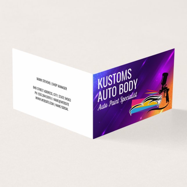 Tarjeta Paint Gun | Servicios automáticos (Exterior)