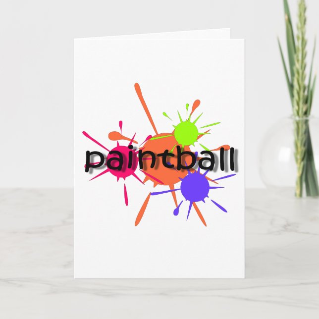 Tarjeta Paintball fresco (Anverso)