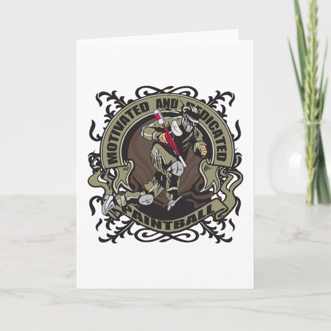 Tarjeta Paintball motivado (Anverso)