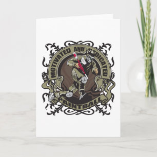 Tarjeta Paintball motivado