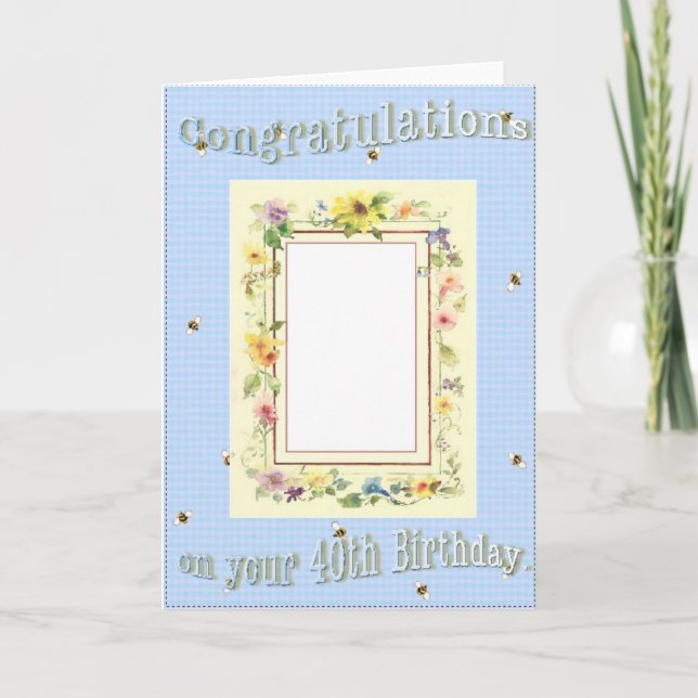 Tarjeta país 40 cumpleaños (Anverso)