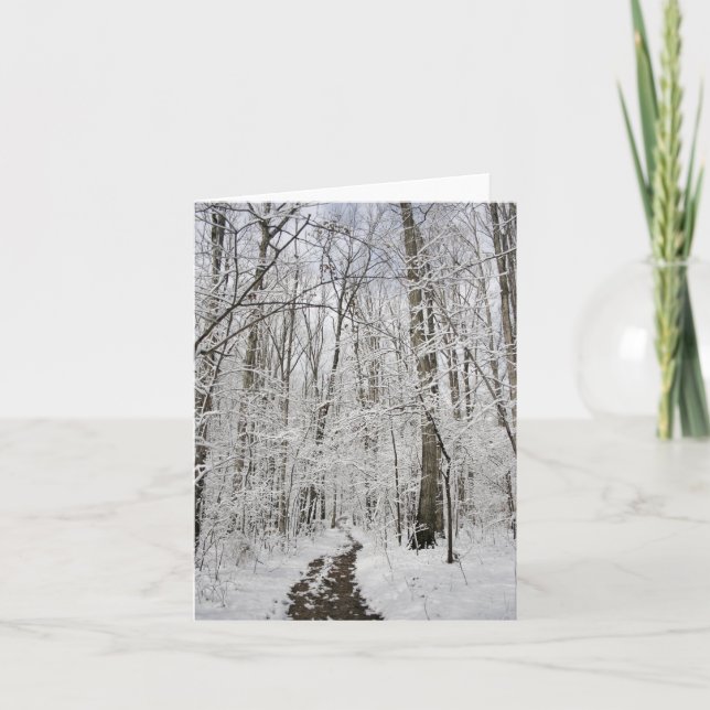 Tarjeta País de las maravillas del invierno (Anverso)