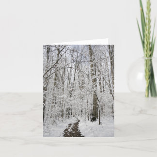 Tarjeta País de las maravillas del invierno