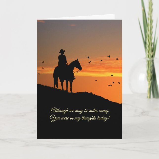 Tarjeta País Vaquero occidental que estás en mis pensamien (Anverso)