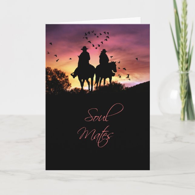 Tarjeta País Vaquero Soul Occidental Mate Te Amo (Anverso)