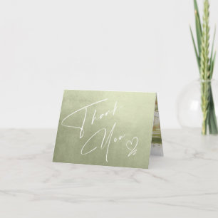 Tarjeta Paisaje acuático Gracias Sage Green ID786