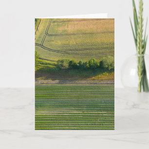 Tarjeta Paisaje aéreo de la granja de animales ingleses