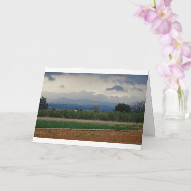 Tarjeta Paisaje agrícola (Orquídea)