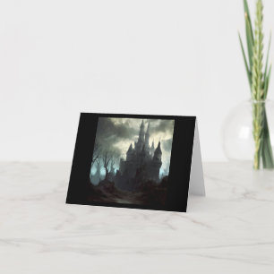 Tarjeta Paisaje Aterrador del Castillo de Fantasía 2
