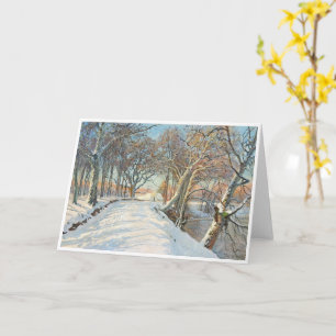 Tarjeta Paisaje cubierto de nieve, Viggo Langer