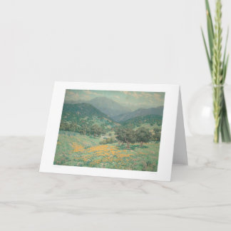 Tarjeta Paisaje de California con Poppies (1213)