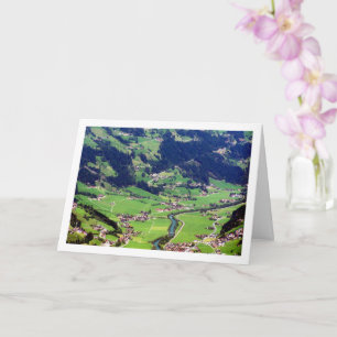 Tarjeta Paisaje de colinas austriacas