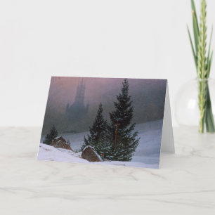 Tarjeta Paisaje de invierno (por Caspar David Friedrich)