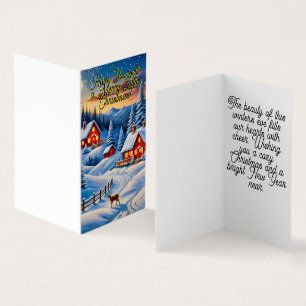 Tarjeta Paisaje de invierno sereno