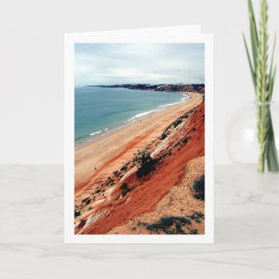 Tarjeta Paisaje de la costa de Portugal