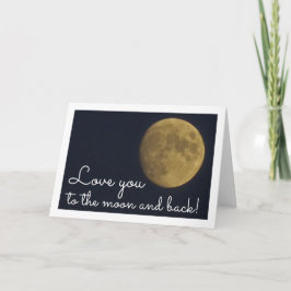 Tarjeta Paisaje de la Luna de la Tierra