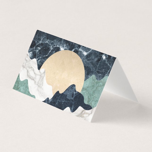 Tarjeta Paisaje de las Montañas de Mármol (Anverso)