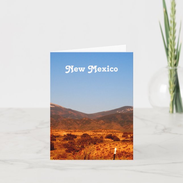 Tarjeta Paisaje de New México (Anverso)
