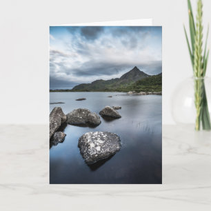 Tarjeta Paisaje de Noruega en las islas Lofoten