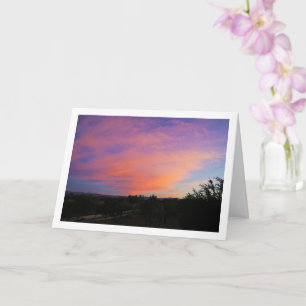 Tarjeta Paisaje de Nube Rosa