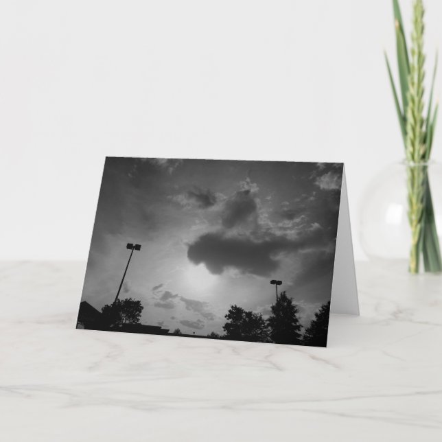 Tarjeta Paisaje de nubes (Anverso)