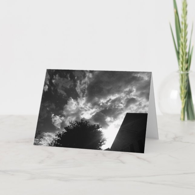 Tarjeta Paisaje de nubes (Anverso)