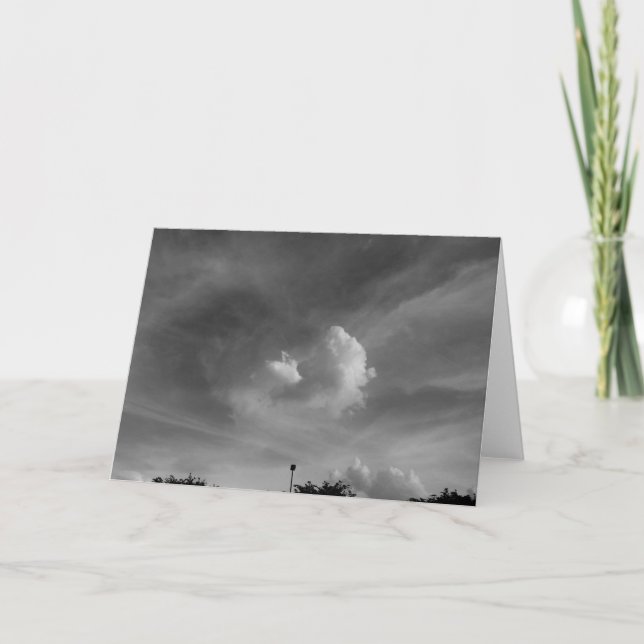 Tarjeta Paisaje de nubes (Anverso)