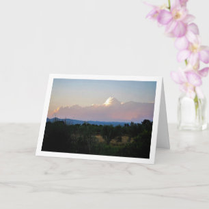Tarjeta Paisaje de nubes sobre montañas