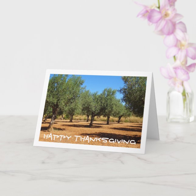 Tarjeta Paisaje de olivar (Orquídea)