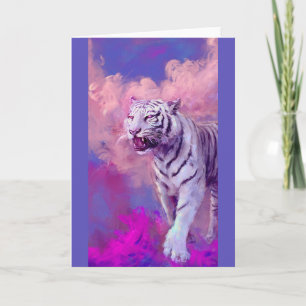 Tarjeta Paisaje de sueños del tigre blanco