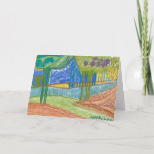 Tarjeta Paisaje del árbol