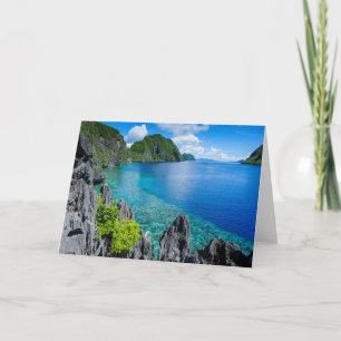 Tarjeta Paisaje del archipiélago de Bacuit