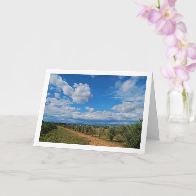 Tarjeta Paisaje del cielo de la ruta de Orchard (Orquídea)