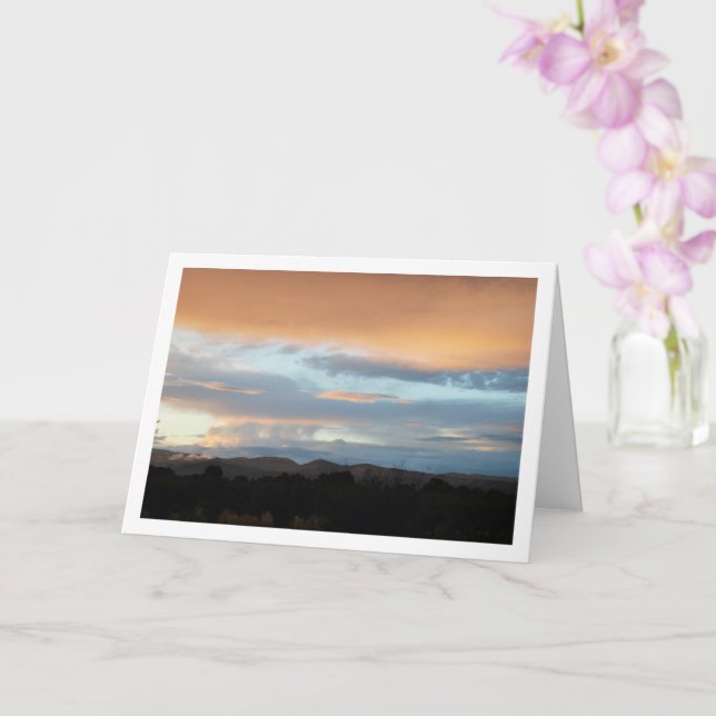 Tarjeta Paisaje del cielo de montaña (Orquídea)