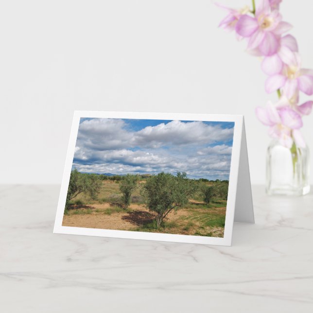 Tarjeta Paisaje del cielo de Orchard (Orquídea)