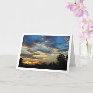Tarjeta Paisaje del Cielo Ondulado