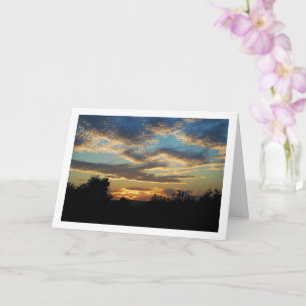 Tarjeta Paisaje del cielo ondulado