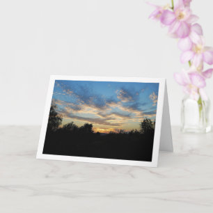 Tarjeta Paisaje del cielo ondulado