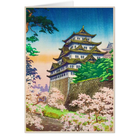 Tarjeta Paisaje del hanga de la espinilla del castillo de