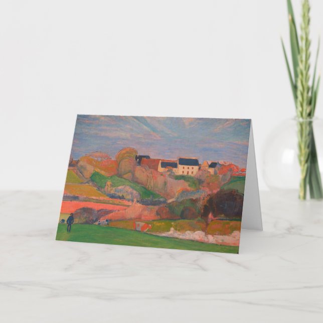 Tarjeta Paisaje en Le Pouldu: en blanco (Anverso)